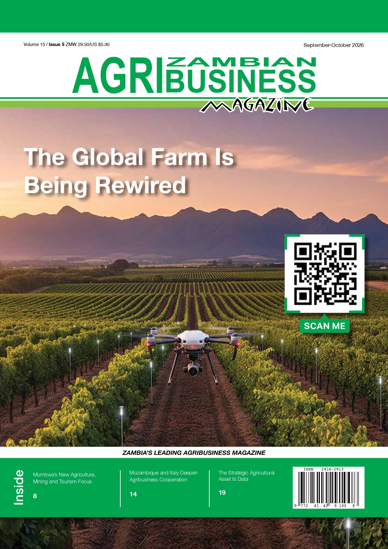 Zambian Agribusiness Magazine Sep-Oct 2026 Issues.